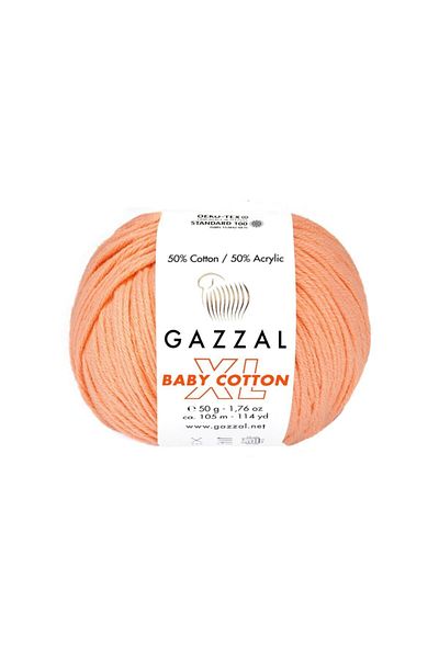 Gazzal Baby Cotton XL Amigurumi Σχοινί Κανέλα - 3465 - 50gr Σχοινί Πρόσκρουσης
