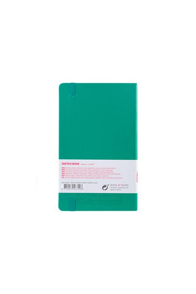 Talens Sketchbook Hard Cover Sketch Drawing Notebook 13x21 Cm140 gr80 YpForest Green