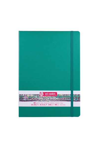 Talens Sketchbook Hard Cover Sketch Drawing Notebook 21x30 Cm140 gr80 YpForest Green
