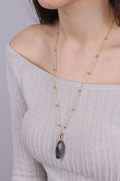 Dünya Doğal Taş Jasper Stone Women's Necklace -200181