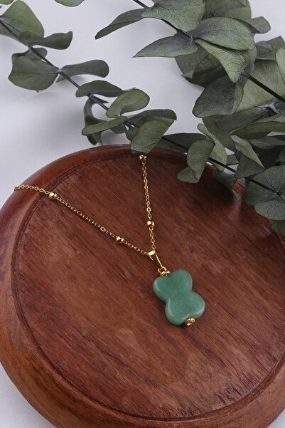 Dünya Doğal Taş قلادة نسائية من حجر افينتورين -200175