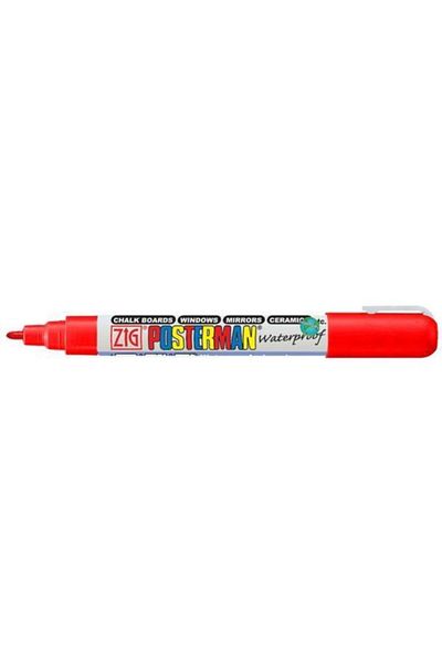 Zig Posterman Waterproof Painting Marker Fine Tip 1 Mm Red