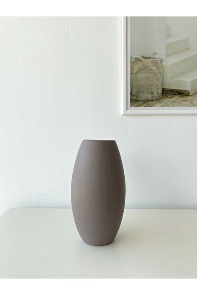 TROVE Roll Seramik Vazo Orta Vizon