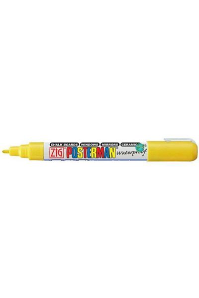 Zig Posterman Waterproof Painting Marker Fine Tip 1 Mm Yellow