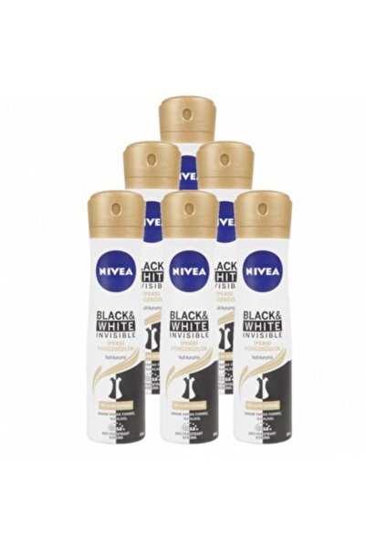 NIVEA 6 Adet Deo 150 M B&w Invisible Ipeksi Pürüzsüzlük L