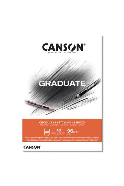 Canson Graduate Sketching Sketchbook 96 GrA3 40 Yp