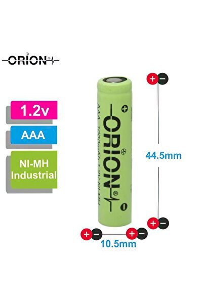 Orion 1.2v Ni-mh Aaa 1000mah Şarj Edilebilir Pil