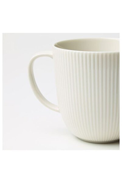 IKEA Ofantlıgt 9 Cm White Mug Cup Feldspar Porcelain
