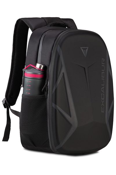 CASPER Excalibur 16" Black Laptop Backpack (with Gray Logo)