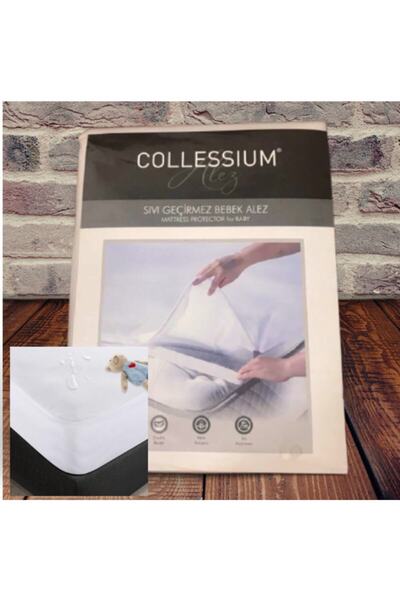 Sheri Home Tekstil Sıvı Geçirmez Sheri Collesium Beyaz Bebek Alezi 70x140 She...