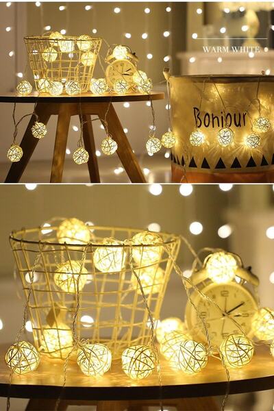 Trendpoint Dekoratif Rattan Model Şerit Led (20'li)