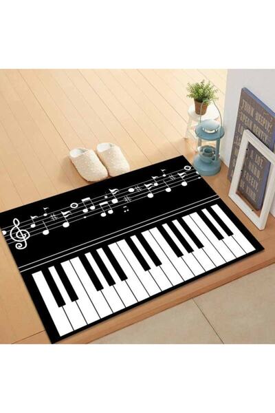 Herşey Nota Piyano Nota Kapı Önü,banyo-mutfak Paspas