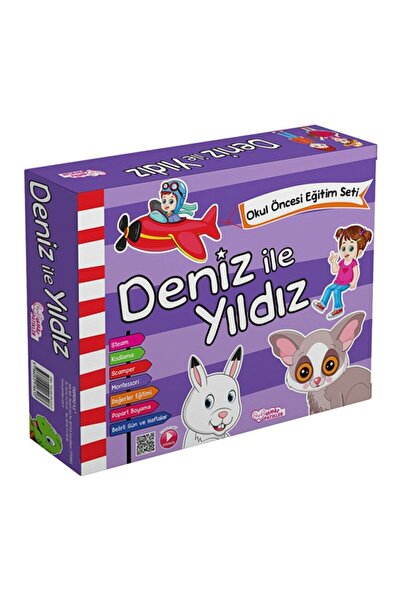 Gendaş Yayınları Pembe Patikler Deniz İle Yıldız Okul Öncesi Eğitim Seti 4-6 Yaş