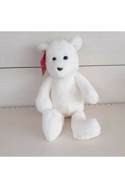 Şeker Adası Cute Casual Bear Nordic 40 Cm White