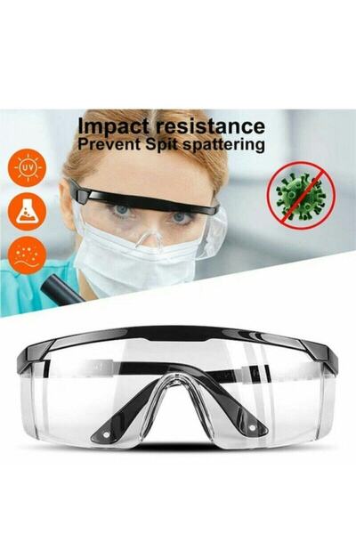 Sembol Protective Glasses-Laboratory-General Use Transparent Work Glasses with Movable Handle S400