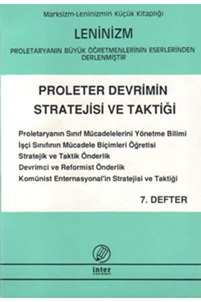 Proleter Devrimin Strateji Ve Taktiği