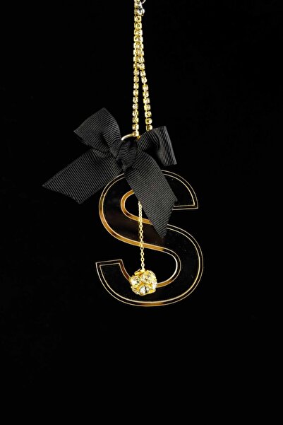 TASARIM ARABAM ATİKE ELİF AKIN زخرفة الرؤية الخلفية الشفافة باللون الذهبي حرف S