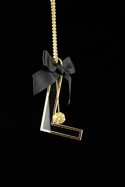 TASARIM ARABAM ATİKE ELİF AKIN زخرفة الرؤية الخلفية الشفافة باللون الذهبي حرف L