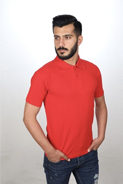 ümitteks iş ve okul kıyafetleri Unisex crvena Pamučni džersej polo majica