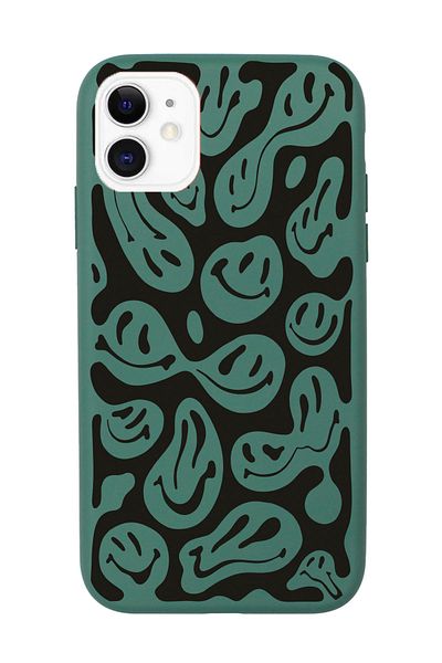 shoptocase حافظة إطلاق مميزة بنمط وجوه مبتسمة متوافقة مع هاتف iPhone 11