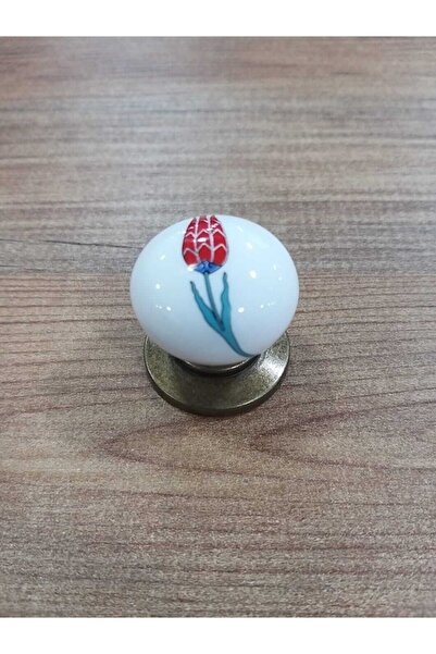 ARON 3005-40-116 Antik Sarı Rustik Porselen Düğme Kulp Mobilya Çekmece Dolap ...