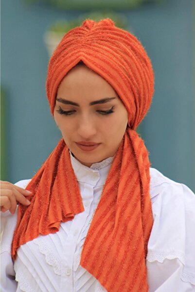 Sahra Şal Dünyası Tasarım Bone Sakallı Kiremit