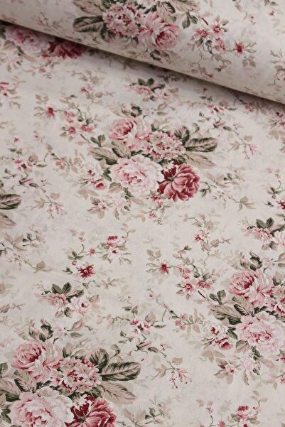 Wella Home Krem Gül Demeti Nevresimlik Poplin Kumaş