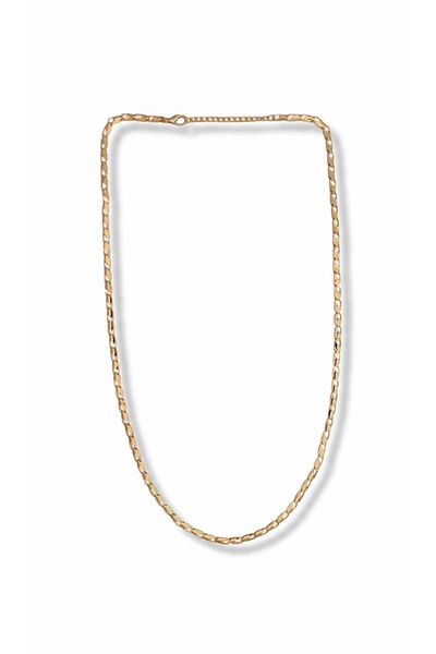 FORIVIA ACCESSORIES Gold Pencil Long Chain Necklace (60cm)