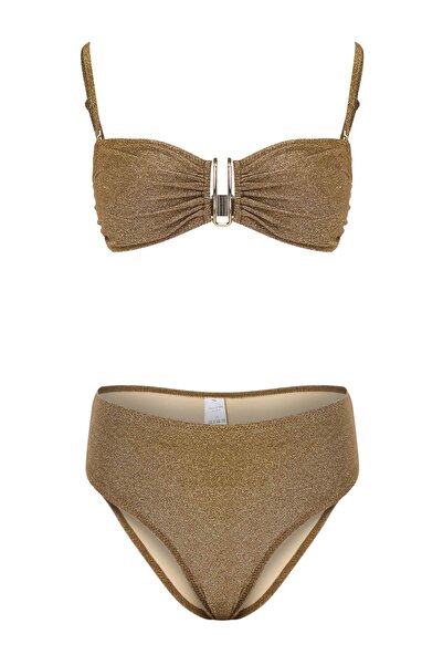 Trendyol Collection Set bikini cu talie înaltă, cu bretele, cu accesorii cu s...