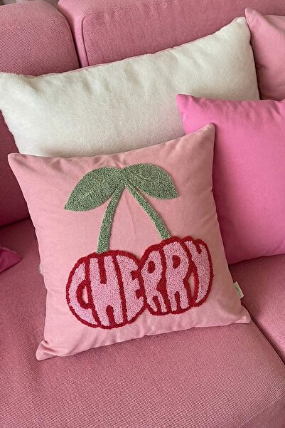 TRENDYOLMİLLA HOME Κάλυμμα Μαξιλαριού Ριχτάρι Cherry Punch 43x43εκ. TPHSS26KK...