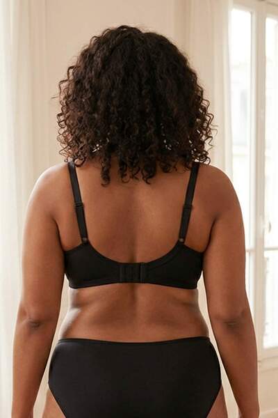 Trendyol Curve Schwarz-hellbrauner 2er-Pack BH in Übergröße TBBSS26CW00004