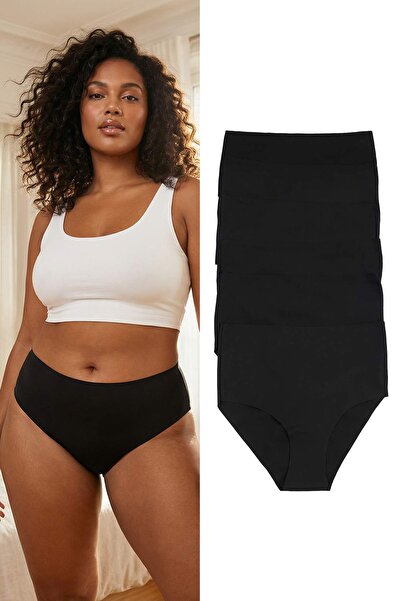 Trendyol Curve Μαύρο σετ 6τμχ Micro χωρίς ραφές /Δεν αφήνει σημάδια L Κοπή με...