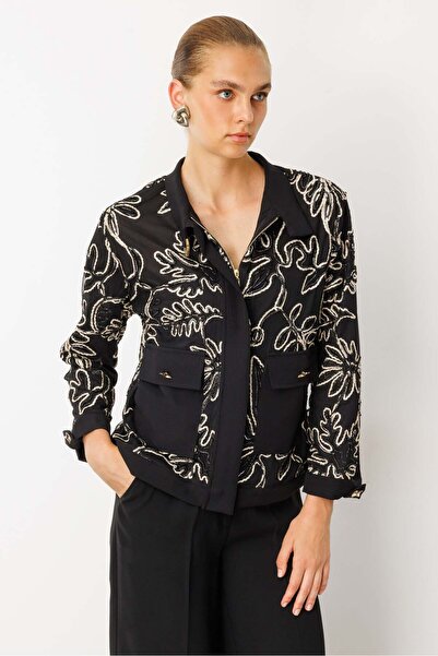 Moda İlgi Modailgi Düz Kumaş Garni Detaylı Fermuar Kapamalı Torba Cepli Kordo...