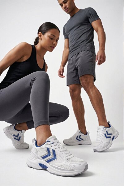 hummel 600 900890-9049 White/Blue Unisex Walking/Running Shoes