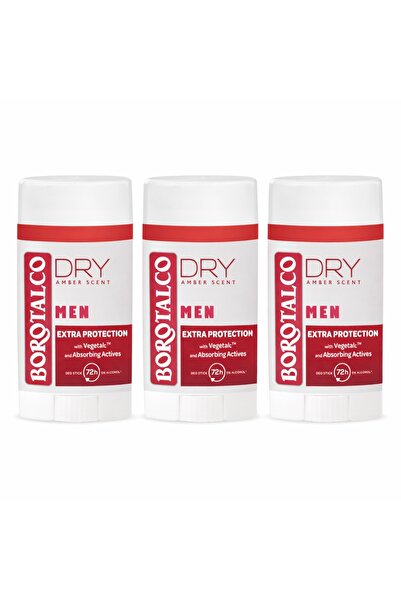 Borotalco Σετ Ανδρικό Αποσμητικό Στικ Amber, 3 x 40 ml