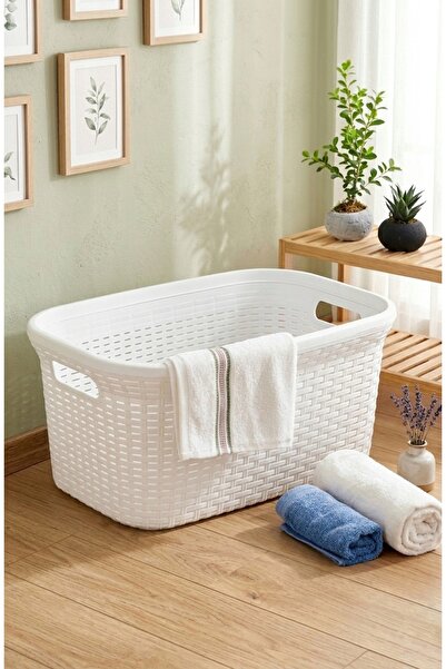 Saban Σπίτι, Μπάνιο Λευκό καλάθι ρούχων