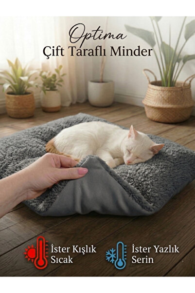 Patiderm Optima Evcil Hayvan Yatağı, Çift Taraflı Kedi ve Köpek Yatak Dört Me...