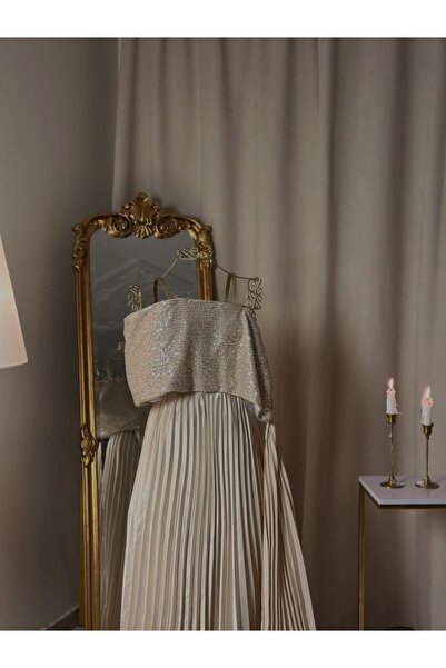 vanus fashion 6302 ~ فستان سهرة طويل سكري