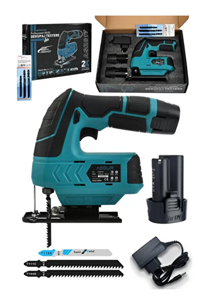 Ayder Timya Assur Profesyonel 12 V Çift Akülü Şarjlı Dekupaj Testere Makinesi