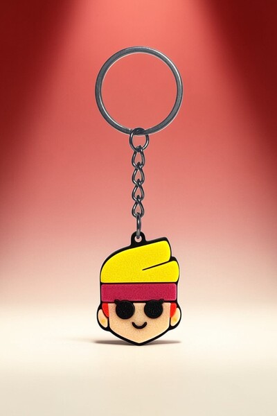 Saes Labs سلسلة مفاتيح براول ستارز عنبر