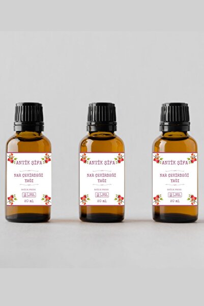 Antik Şifa 100% Pure Pomegranate Seed Oil - 3 x 20 ml