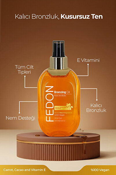 fedon Ekstra Bronzlaştırıcı + Bronzlaştırıcı Güneş Yağı Sun Oil + Spf 50 Güneş Kremi 200ml Avantaj Paketi