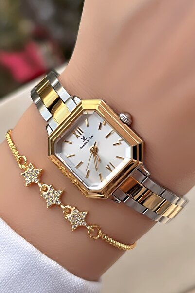 Daniel Klein Minimal Çelik Kadın Kol Saati Su Geçirmez Gold Gümüş Renk Hediye...