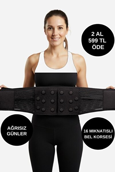 Arnee Isı Tutan Magnetli Bel Kemeri Ağrı Giderici Manyetik Terapi Destek Keme...