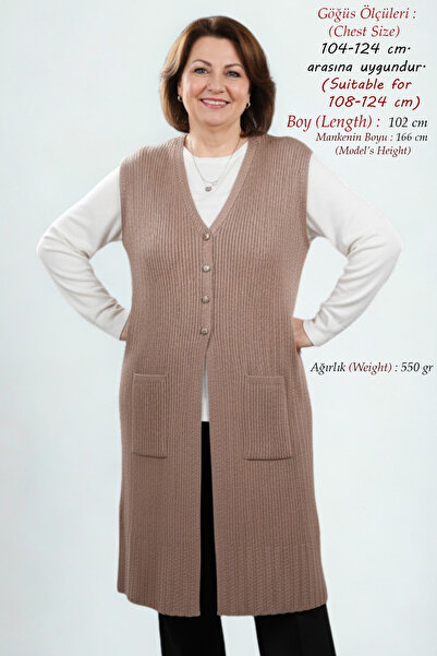 Laden Women's Plus Size Knitwear Spring Summer Accordion Stretchy Knit Standa...