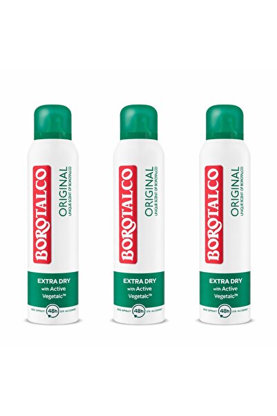 Borotalco Set Original Deodorant Spray, 3 x 150 ml