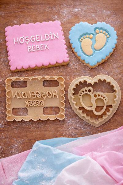 Günyan Store HOŞGELDİN BEBEK Kurabiye Kalıbı Seti