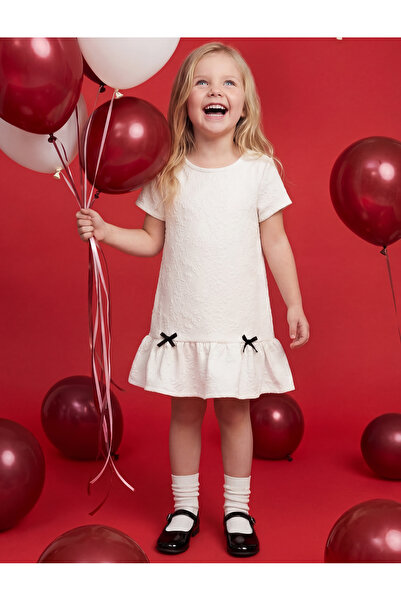 Koton Μίνι φόρεμα με κοντό μανίκι και φιόγκο