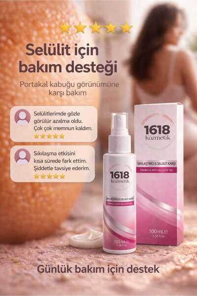 1618 Kozmetik Selülit Karşıtı Sıkılaştırıcı Krem 100 ML