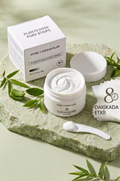 KOREAN GLAM Siyah Nokta Burun Bandı Ve Nokta Maskesi Nose Plants - 60 Yaprak